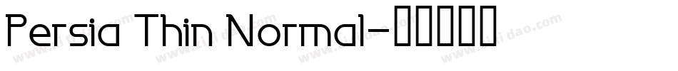 Persia Thin Normal字体转换
